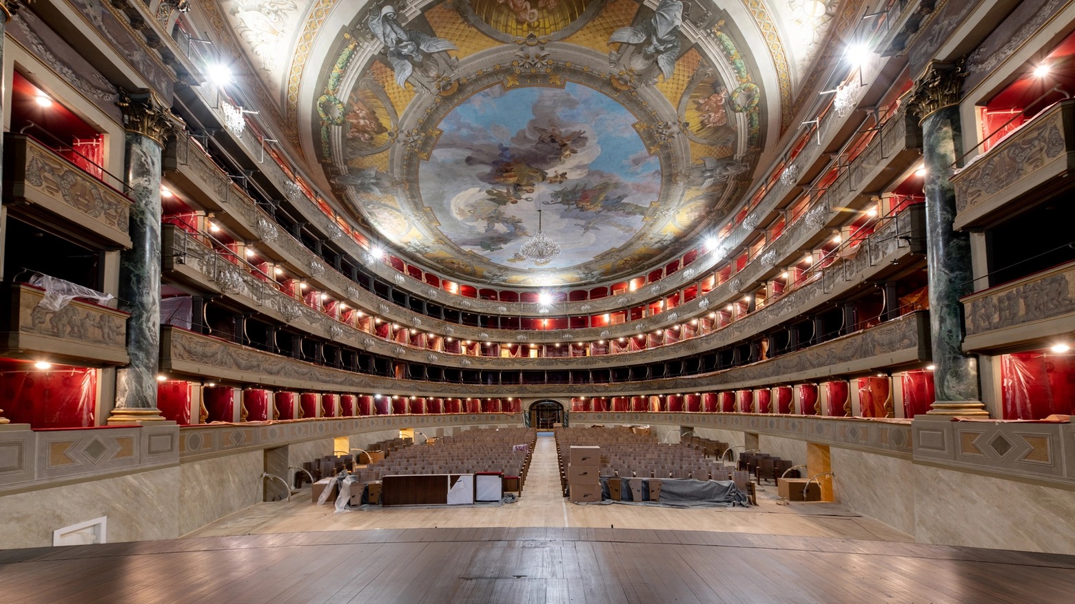 Il teatro Donizetti dopo il restauro (foto Gianfranco Rota)