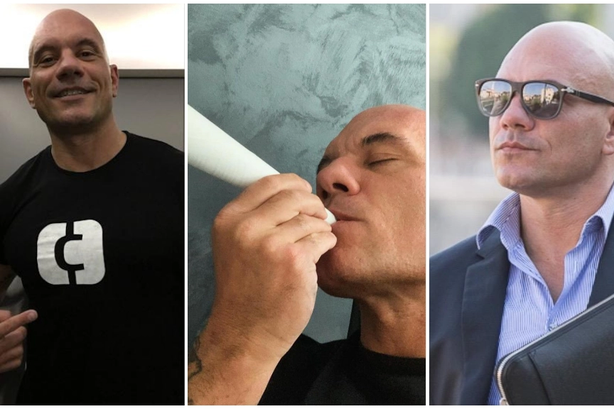 Tre immagini dell'imprenditore Marco Melega