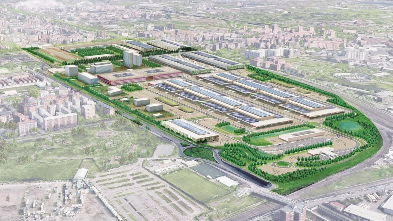 Il rendering di Foody 2025, come sarà tra due anni il nuovo Ortomercato
