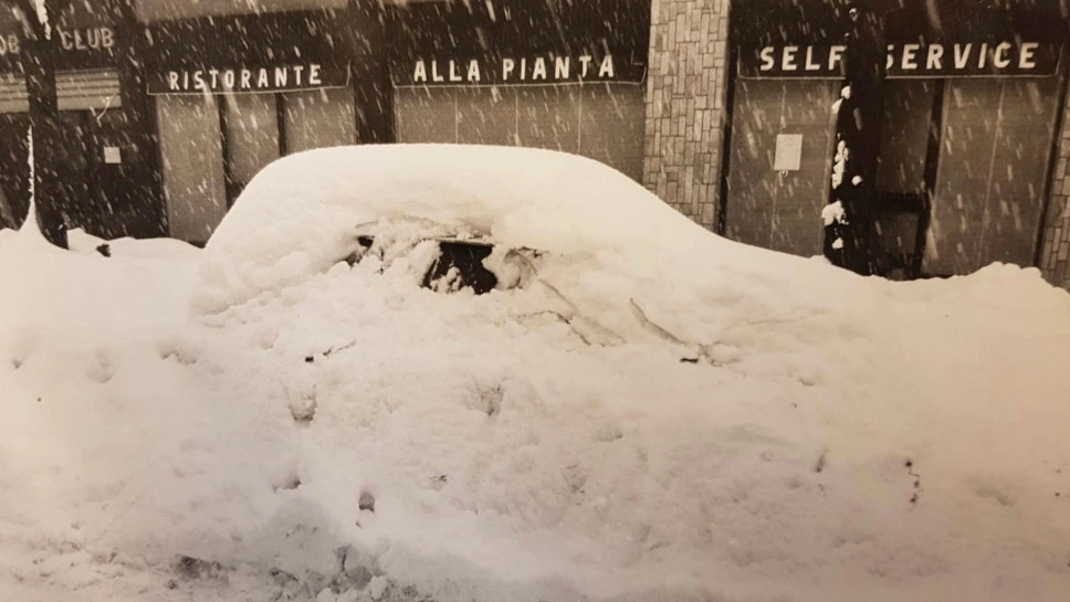 La nevicata del 1985 in centro a Merate