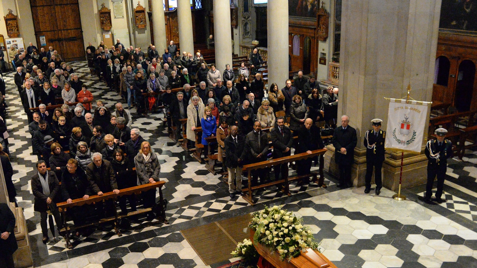 I funerali di Alfredo Castiglioni nella basilica di San Vittore