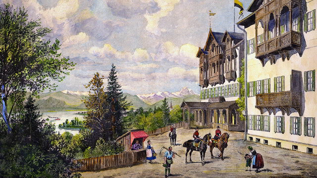 Un'immagine storica dell'hotel di Sissi