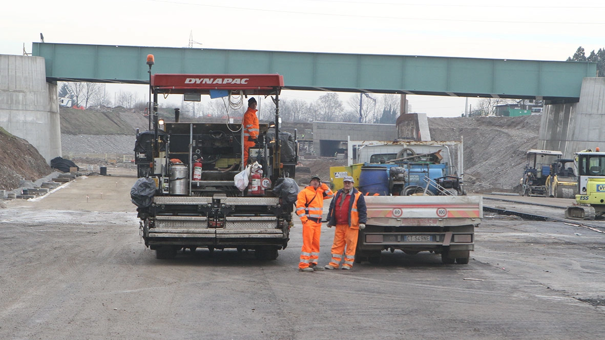 Un cantiere della Pedemontana