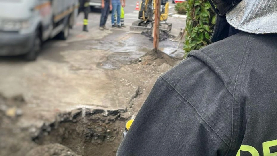 La fuga di gas a Barzanò La fuga di gas a Barzanò