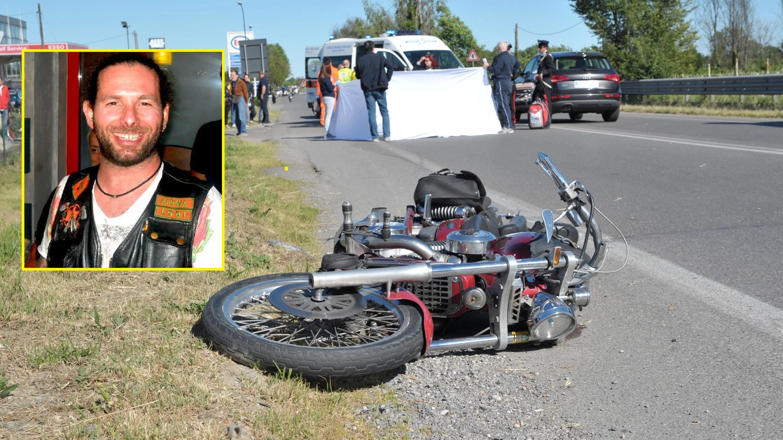 Giancarlo Monaci, motociclista di 41 anni morto in un incidente a Settala