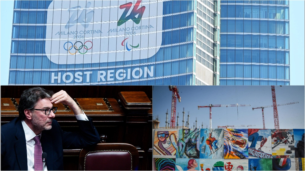 Giorgetti e le Olimpiadi 2026 (foto Ansa)