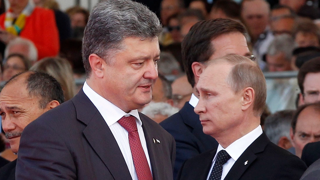 Petro Poroshenko e Vladimir Putin (Ap)