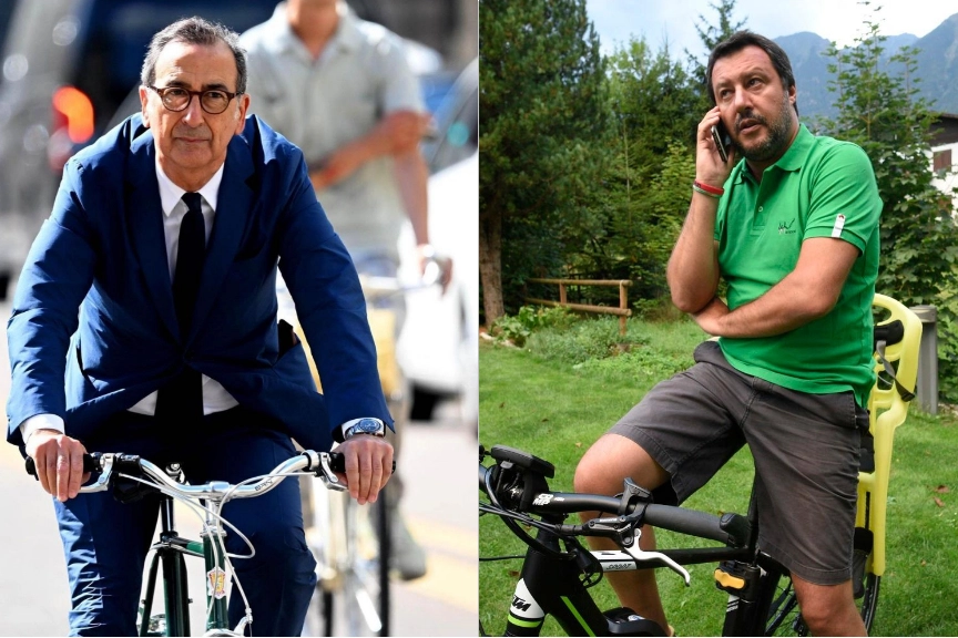 Giuseppe Sala e Matteo Salvini: incontro sulla sicurezza dei ciclisti