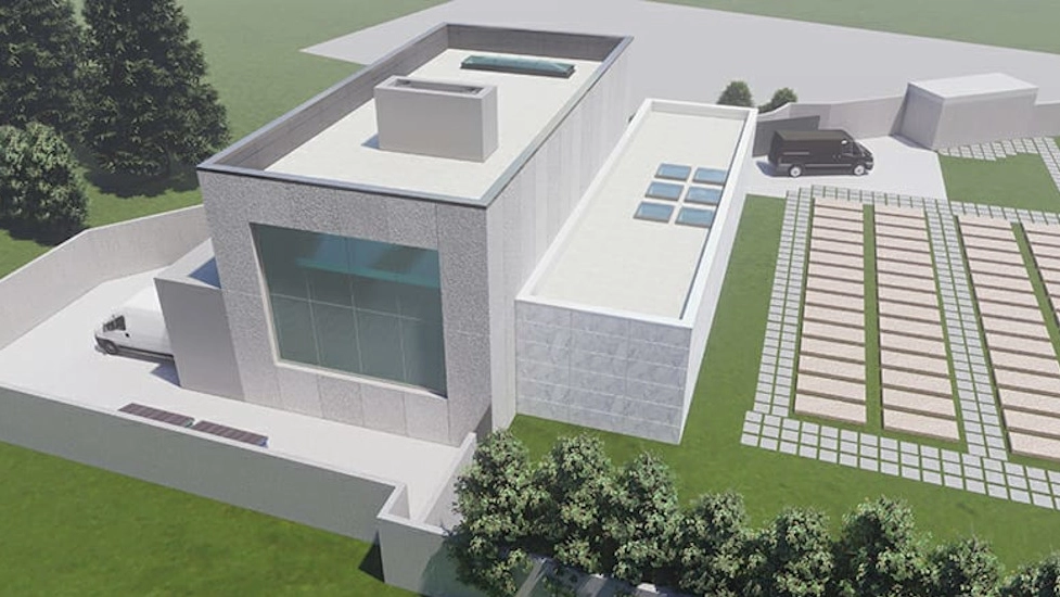 Il progetto del nuovo tempio crematorio di Dervio