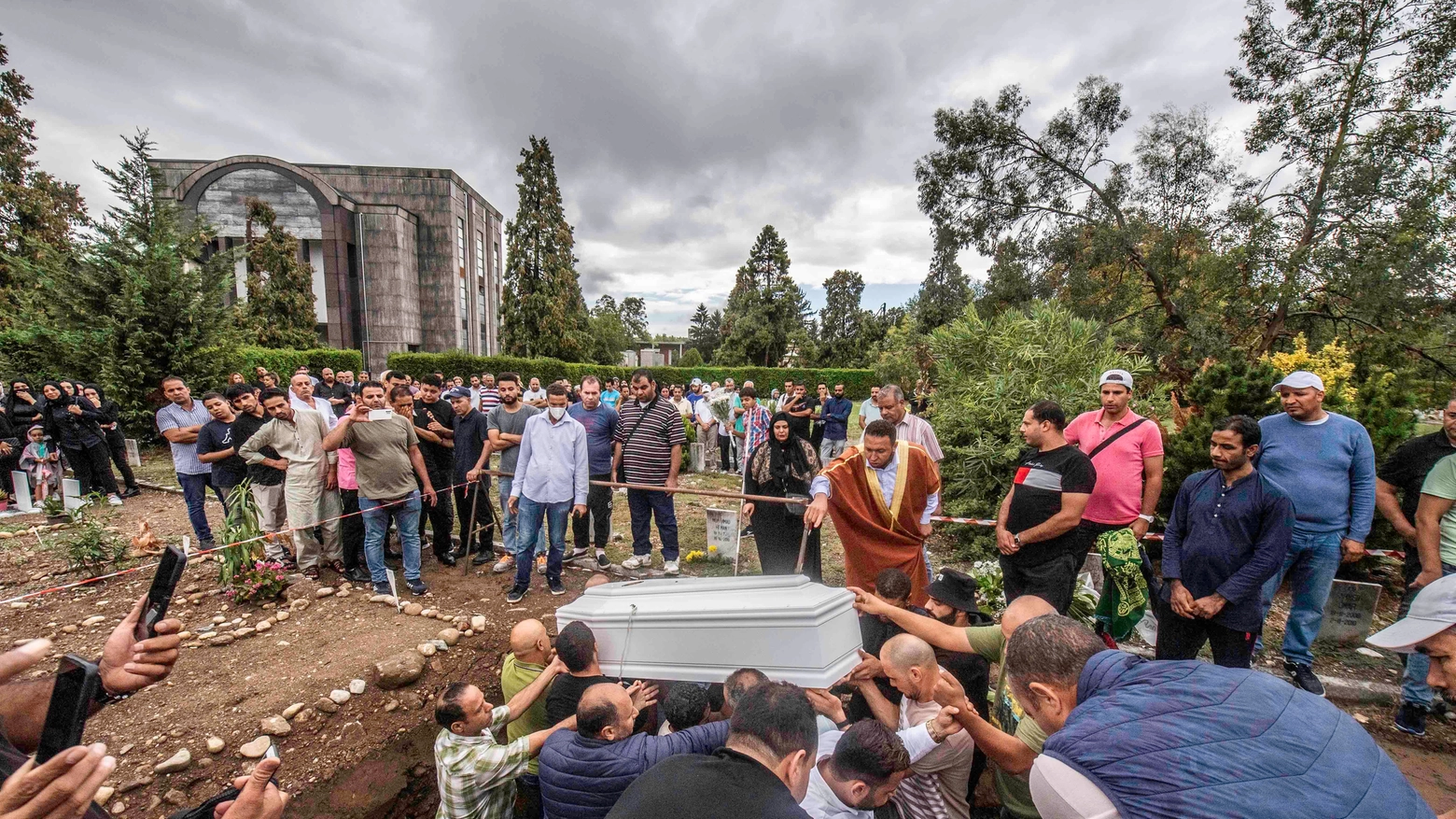Funerali di Mohanad Moubarak il bambino investito da un autista pirata in via Bartolini 
