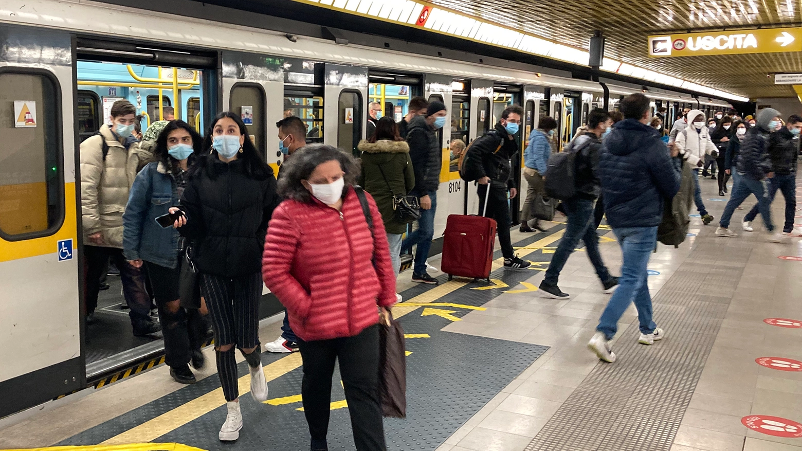 Milano, la situazione in metropolitana