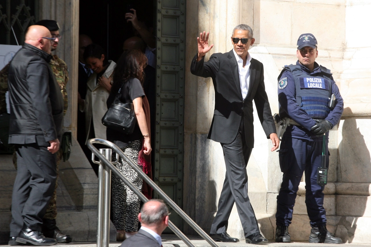 La visita di Barack Obama in Duomo a Milano
