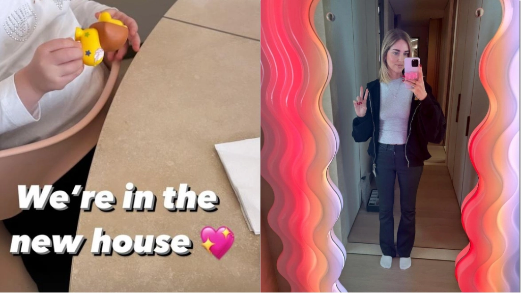 Alcune immagini pubblicate da Chiara Ferragni della nuova casa (da Instagram)