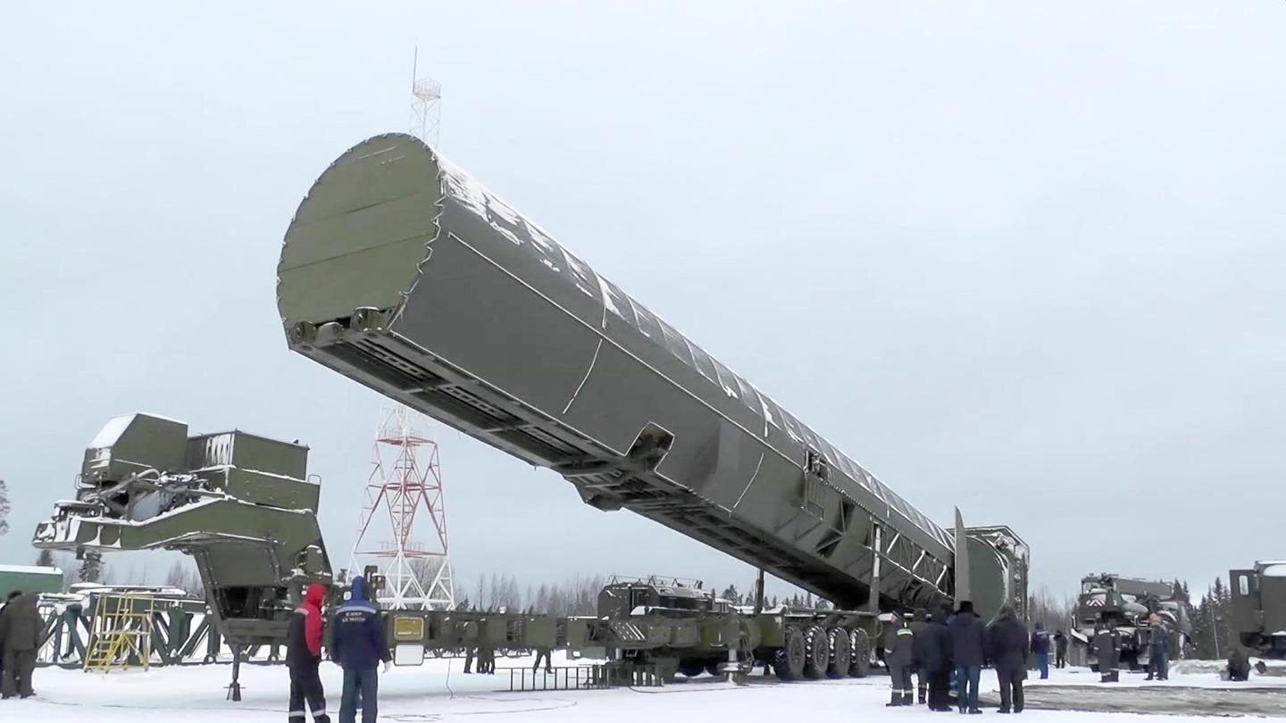 Sarmat, il missile balistico intercontinentale di Putin (Ansa)