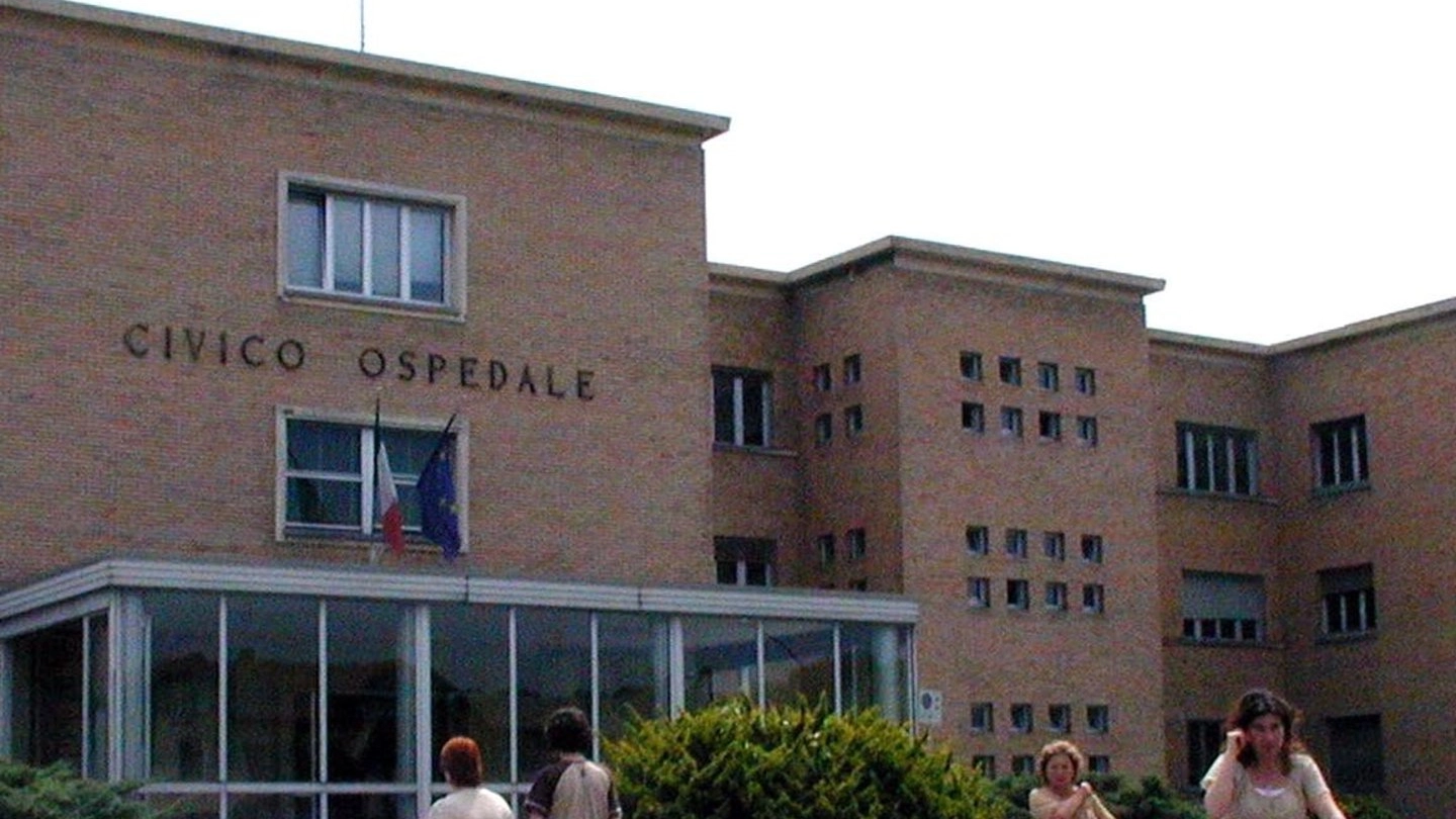 L’ingresso dell’ospedale di Codogno