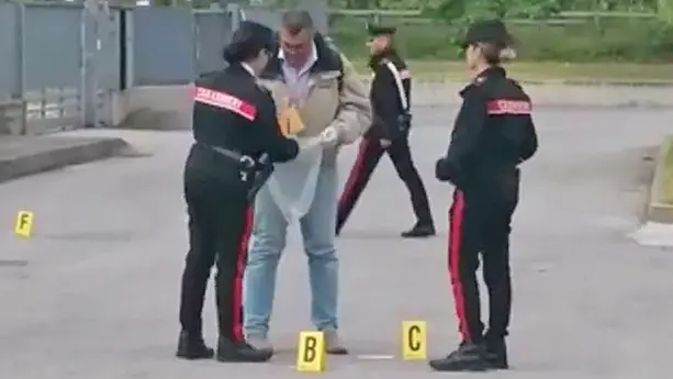 I rilievi sul luogo dello scontro I rilievi sul luogo dello scontro