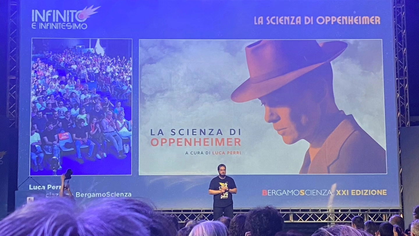 Luca Perri a BergamoScienza (Foto Facebook)