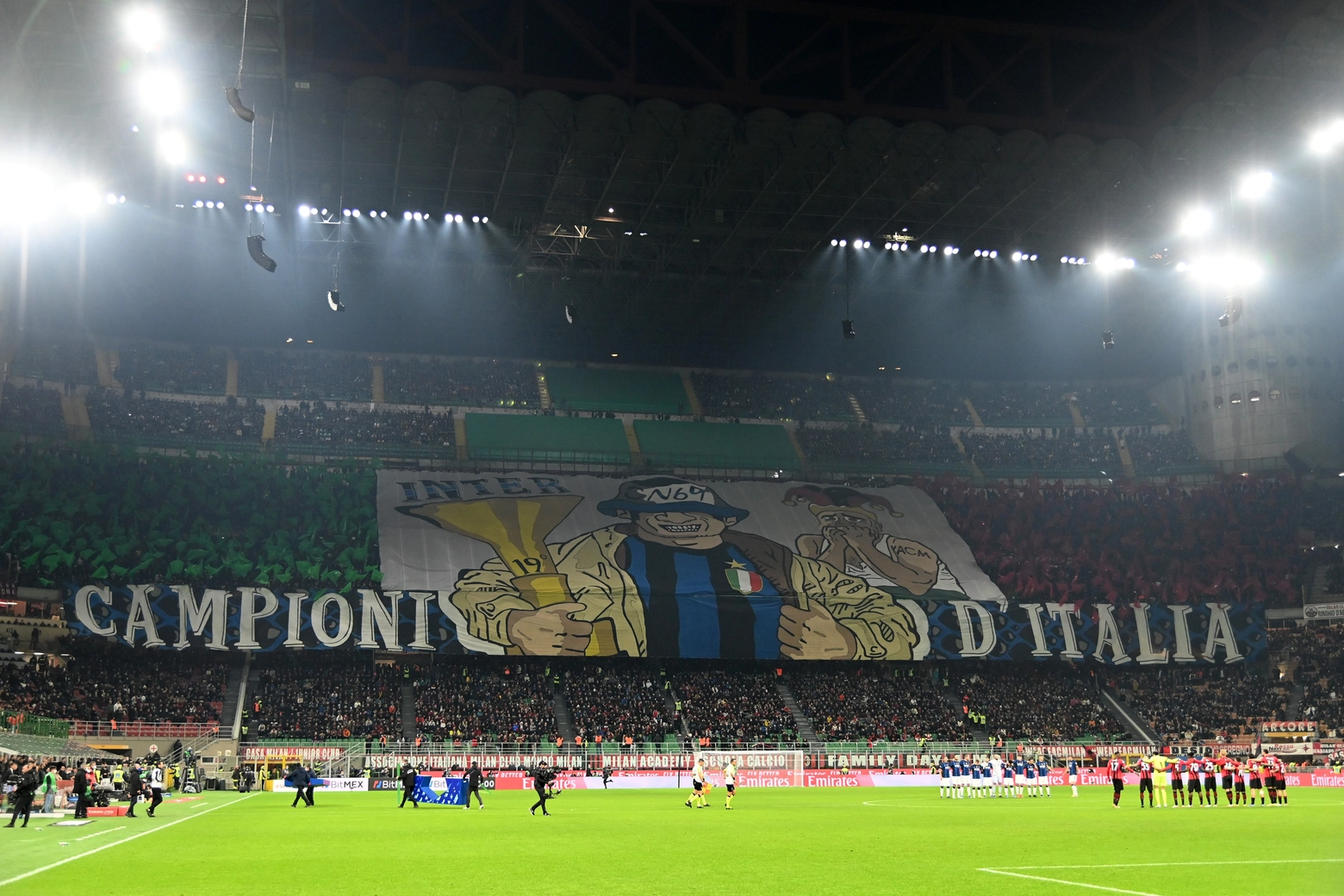 La coreografia della curva dell'Inter (Alive)