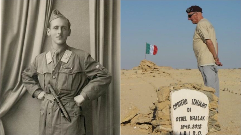 Morto Luigi Compagnoni, ultimo reduce di El Alamein, in una foto d'epoca e in una più recente