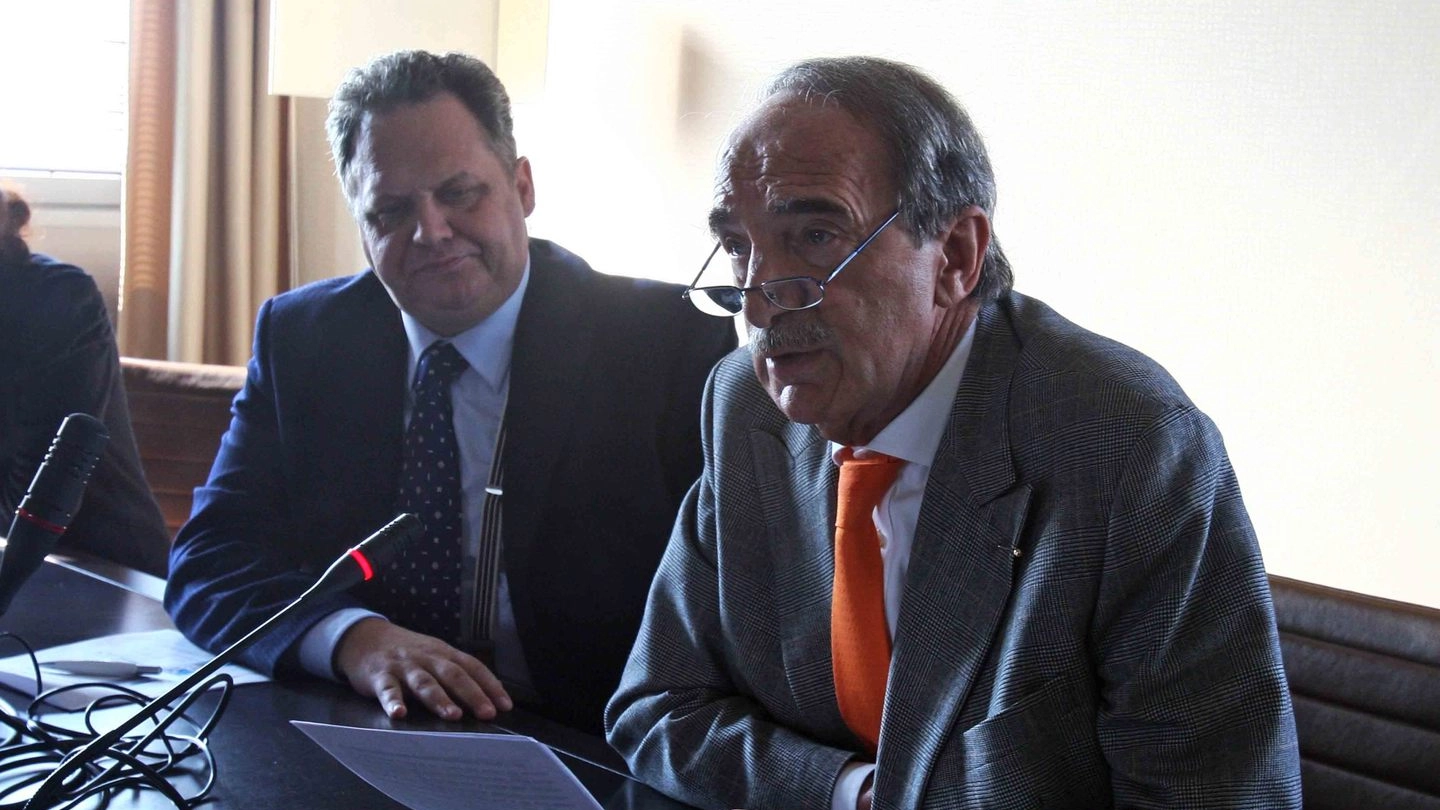 Il segretario generale Renato Mattioni  e il presidente Carlo Edoardo Valli