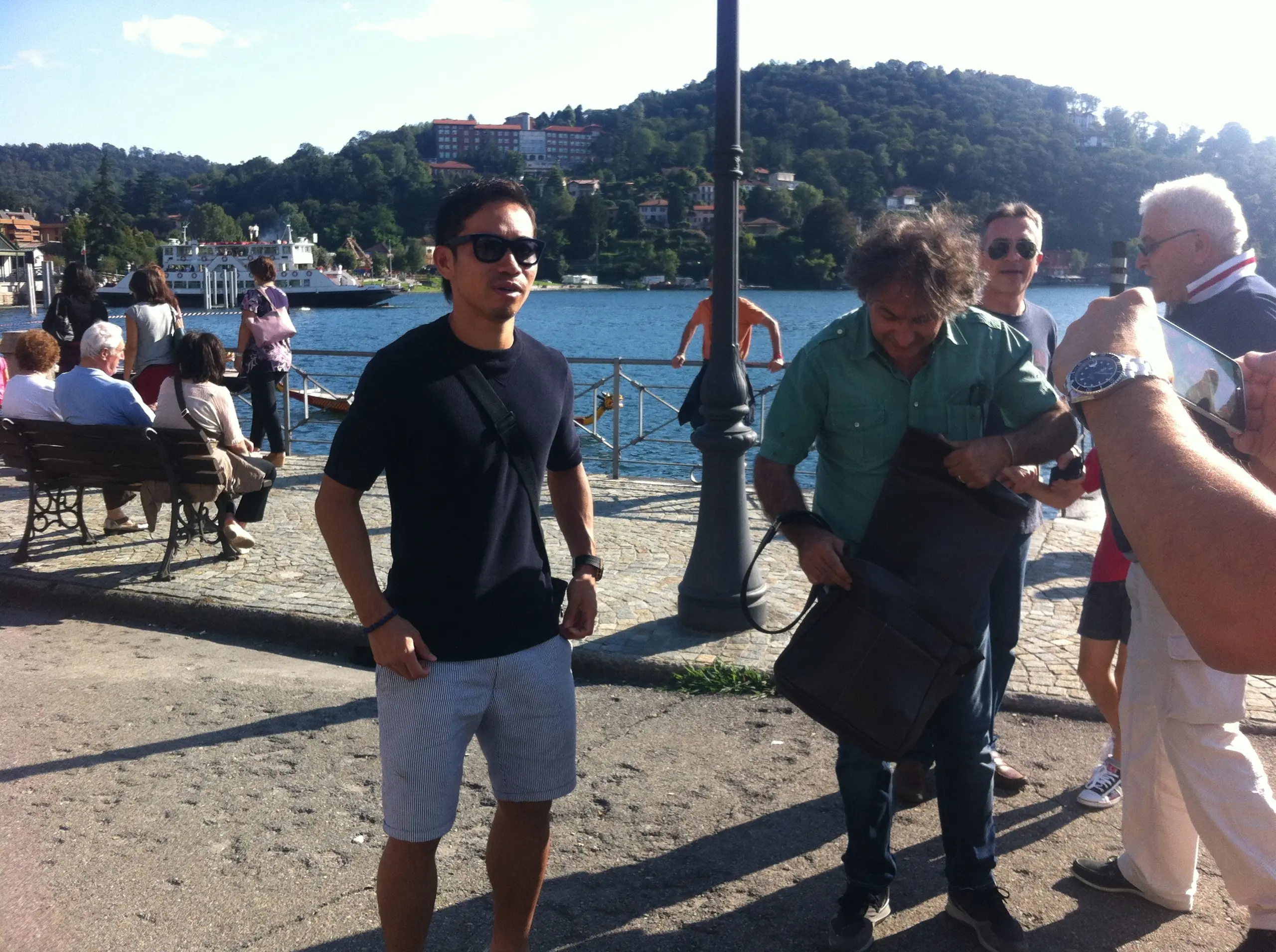 Laveno, Ferragosto di relax per Yuto Nagatomo