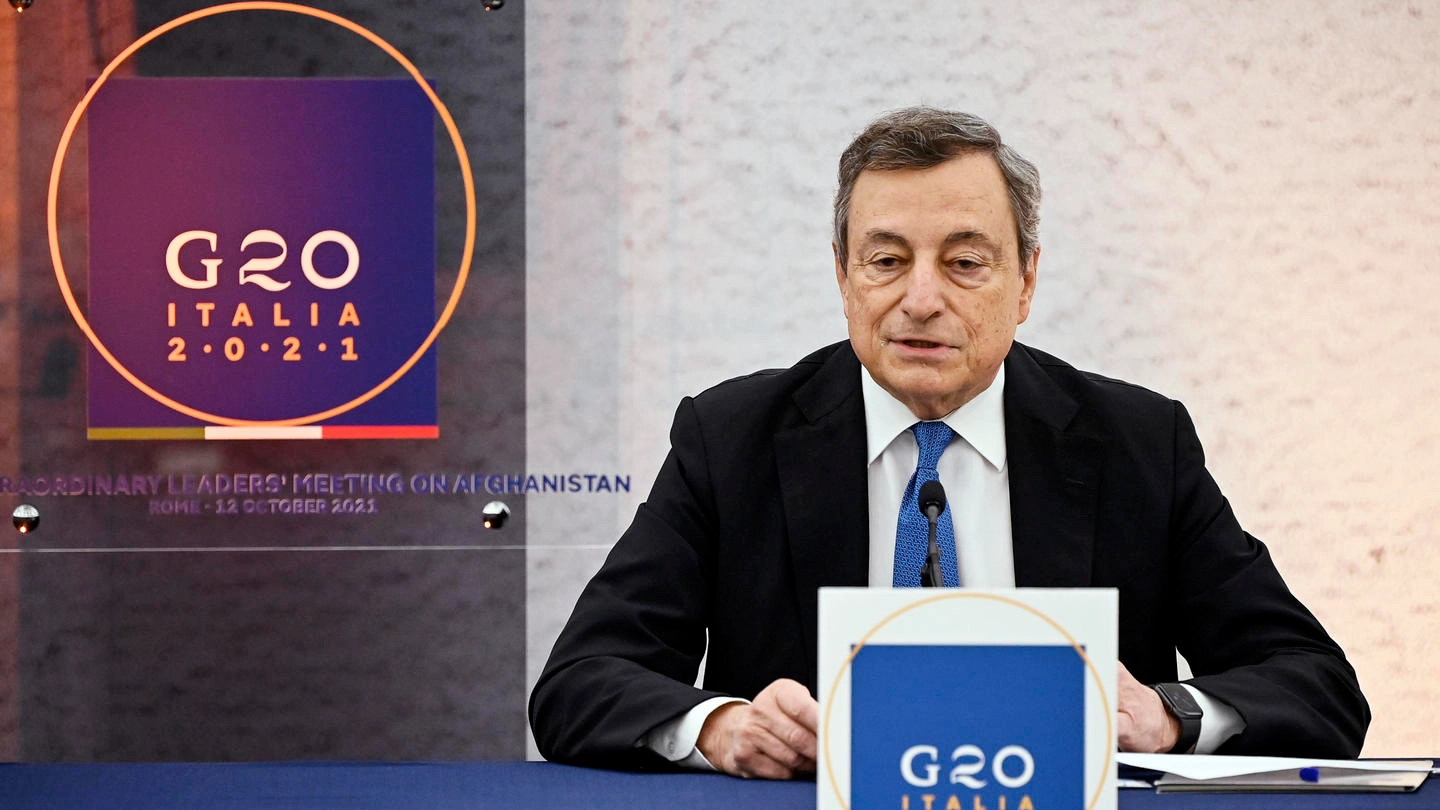 Il premier Mario Draghi ha assunto la presidenza del G20 sull'Afghanistan