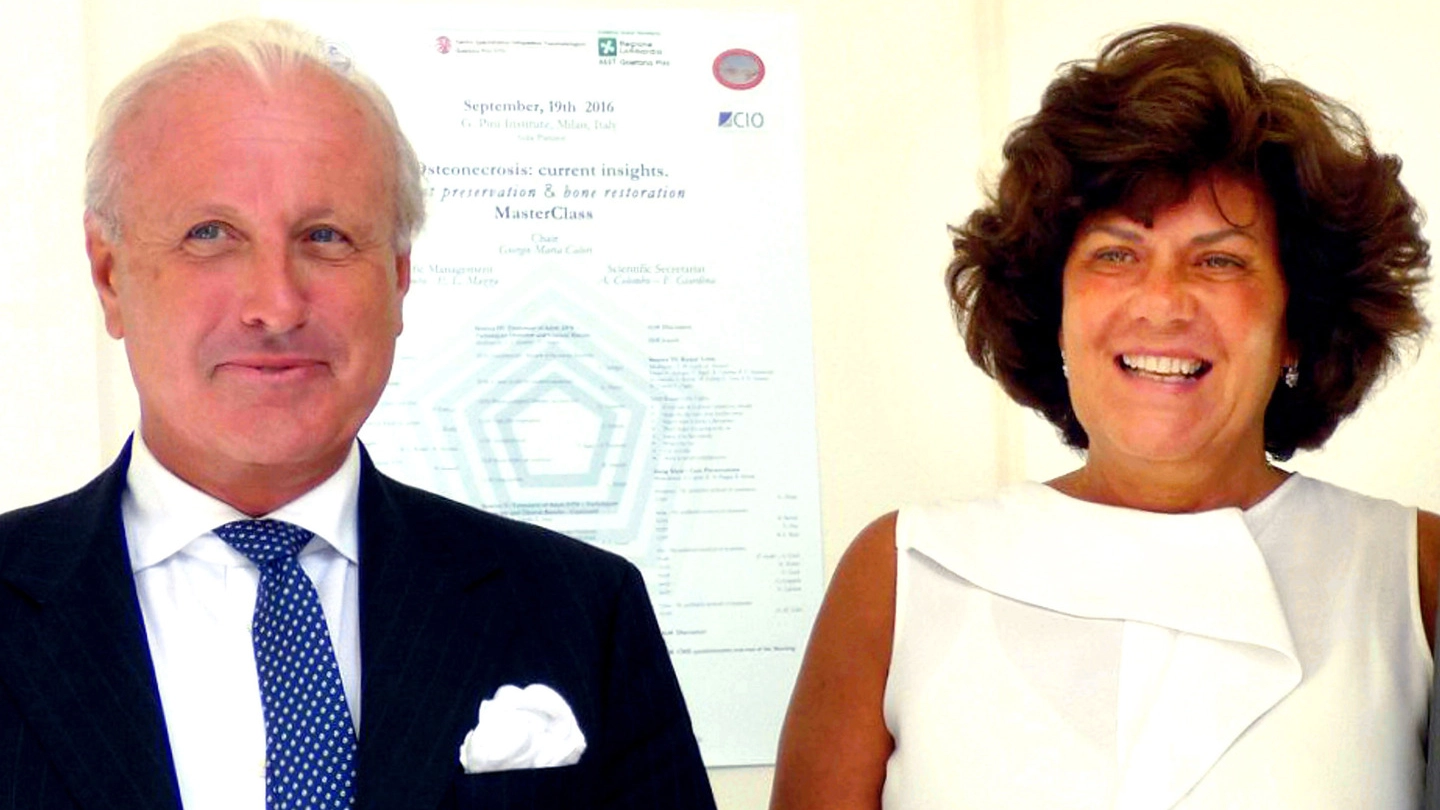 Il primario Giorgio Maria Calori e il direttore sanitario del Pini, Paola Navone