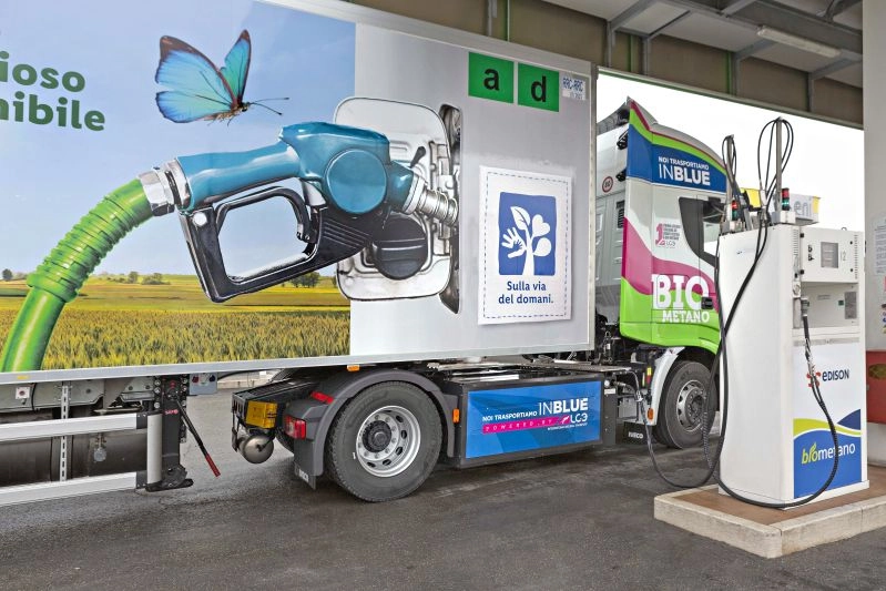 Camion a biometano della Lidl