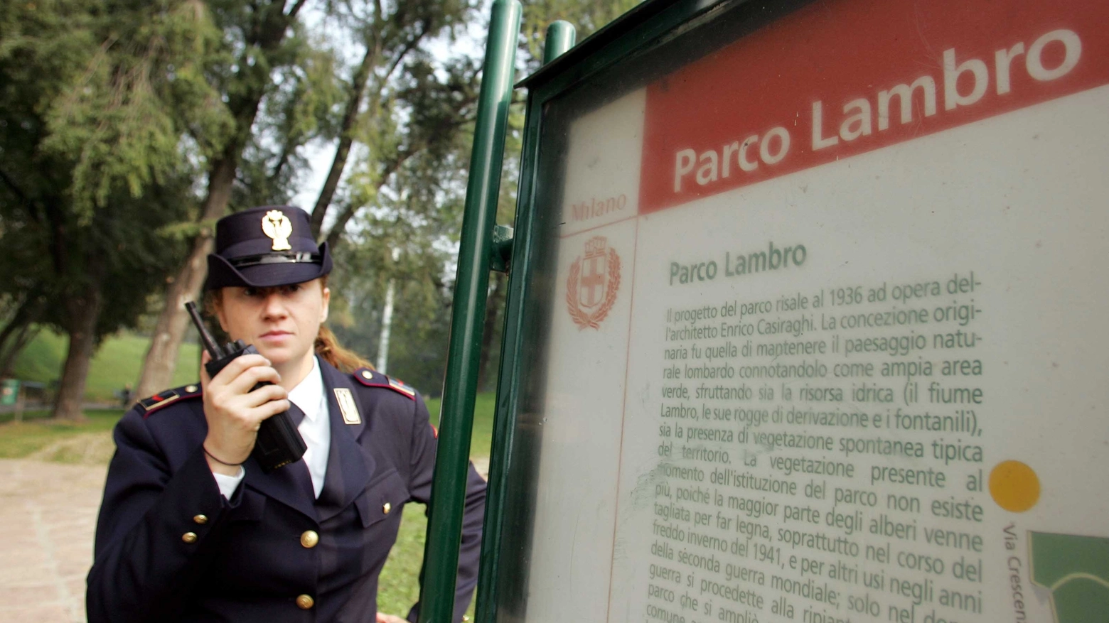 Forze dell'ordine in azione al Parco Lambro (Newpress)