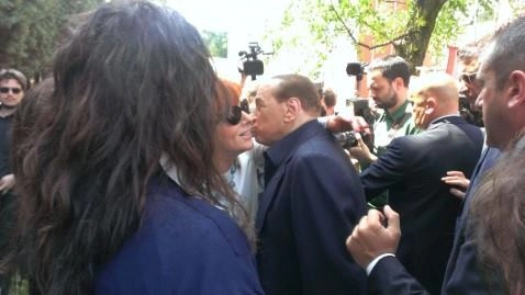 Mariella Meucci a un incontro con Berlusconi