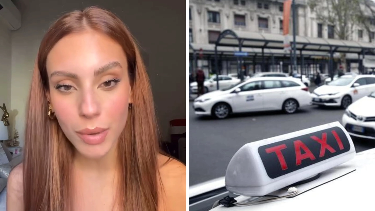 A sinistra, l'influencer Emily Pallini in un fotogramma del suo video-denuncia