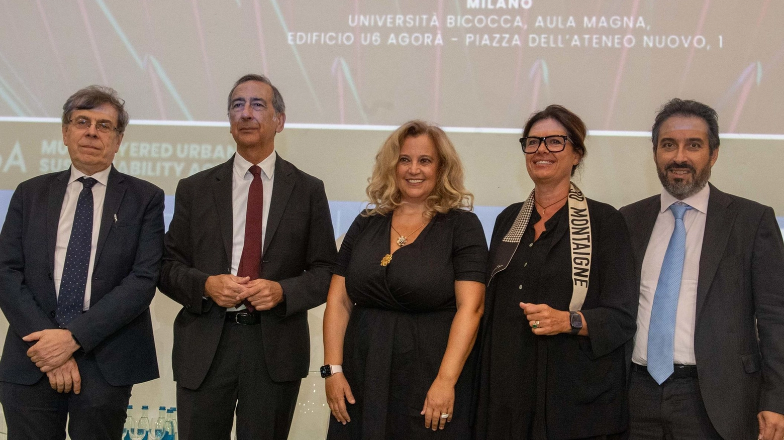 I rettori insieme al sindaco Sala I rettori insieme al sindaco Sala