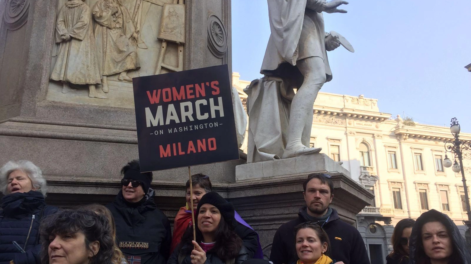 'Women's March' in piazza della Scala
