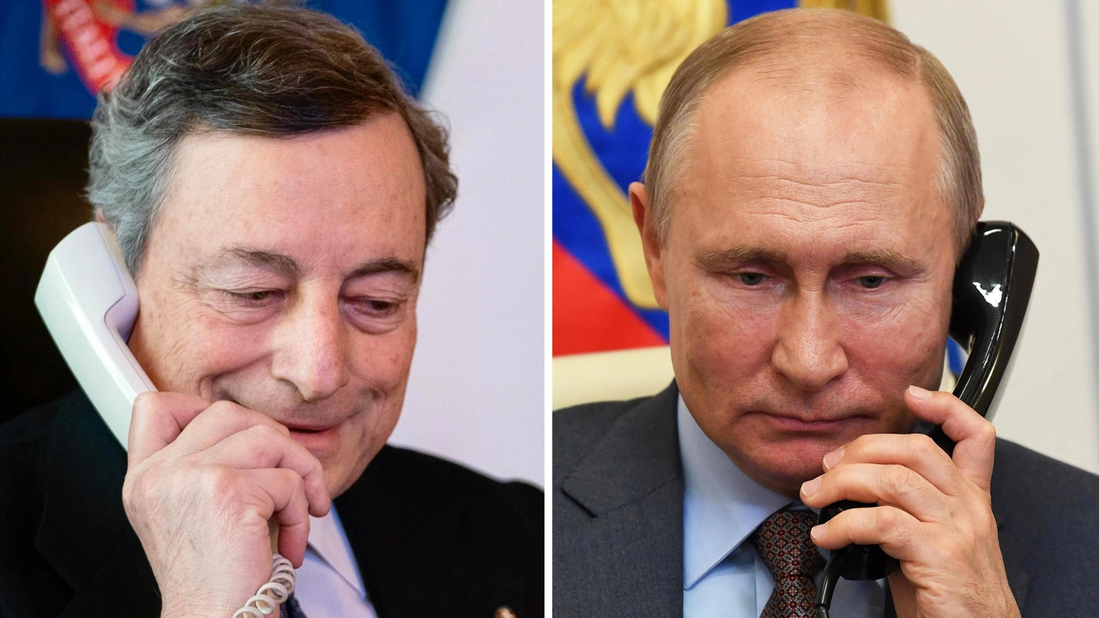 Telefonata tra Mario Draghi e Vladimir Putin