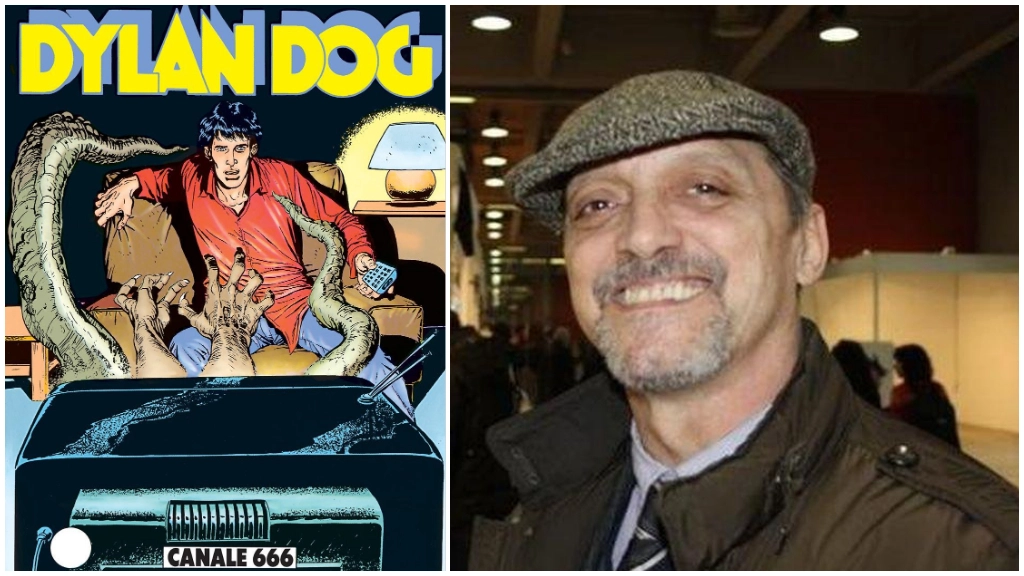 Canale 666 il primo albo di Dylan Dog disegnato da Carlo Ambrosini (a destra)