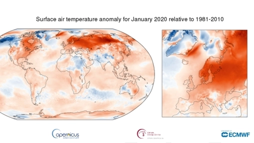 Gennaio 2020, temperatura dell'aria anomala (Dire)