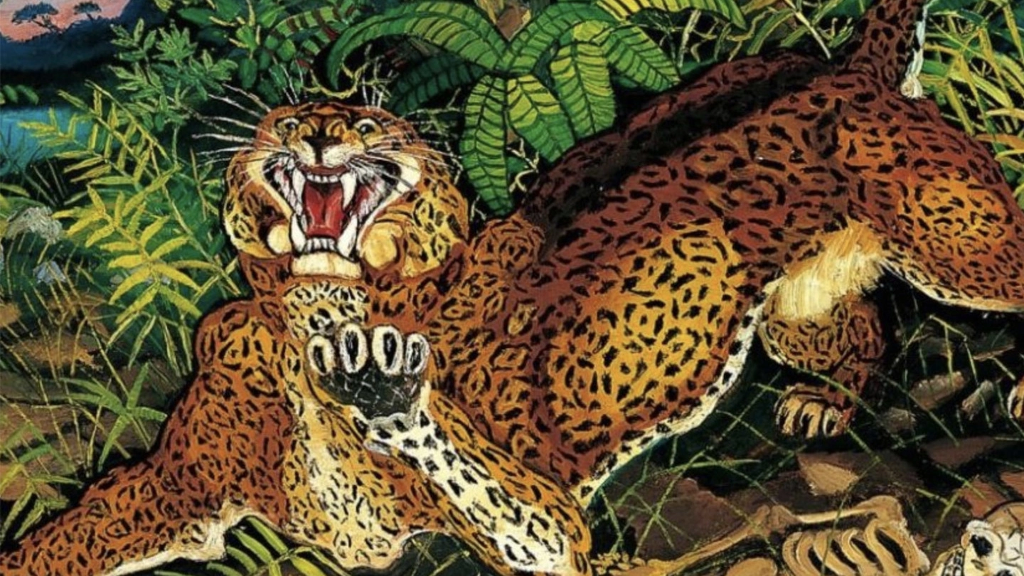 L'opera "Leopardo" di Antonio Ligabue