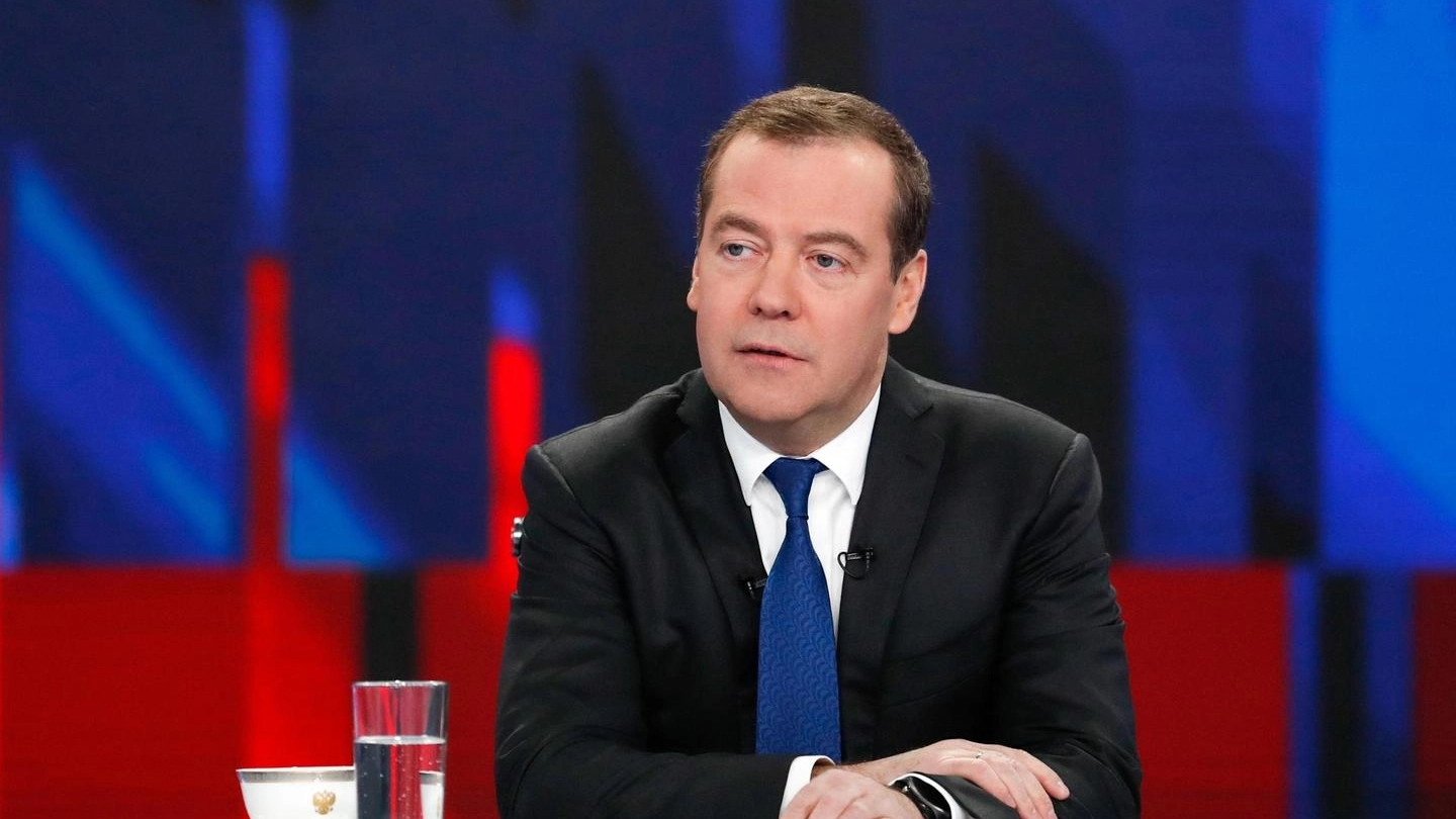 L'ex premier Dmitry Medvedev, oggi tra i falchi più acclarati del Cremlino