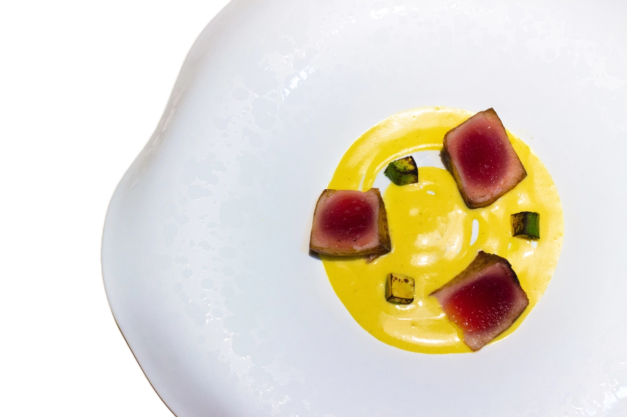 Tonno tataki in salsa nikkei