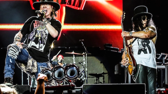 Axl Rose alla voce e Slash alla chitarra: sono loro l’anima e il corpo dei Guns N’ Roses
