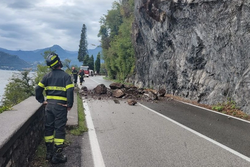 La frana a Varenna