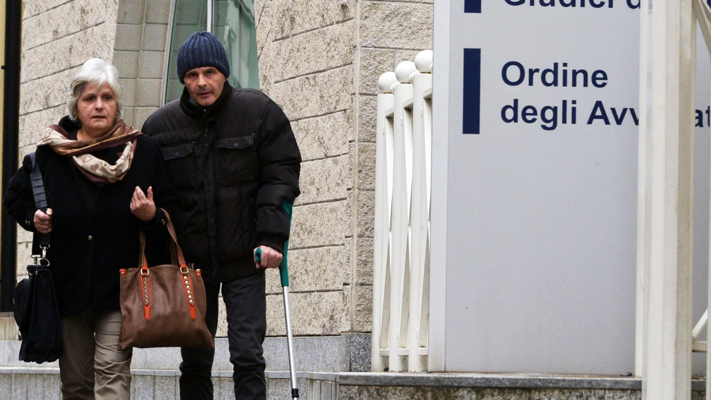 Fabio Bertola all’uscita dal tribunale