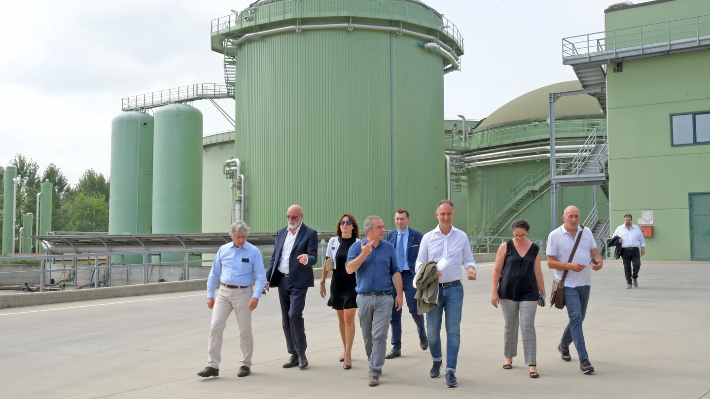 Delegazione lombarda in visita all’impianto di Centro di recupero di elementi nutritivi di Acqua&Sole. Obiettivo: produrre fertilizzanti rinnovabili, biogas e biometano