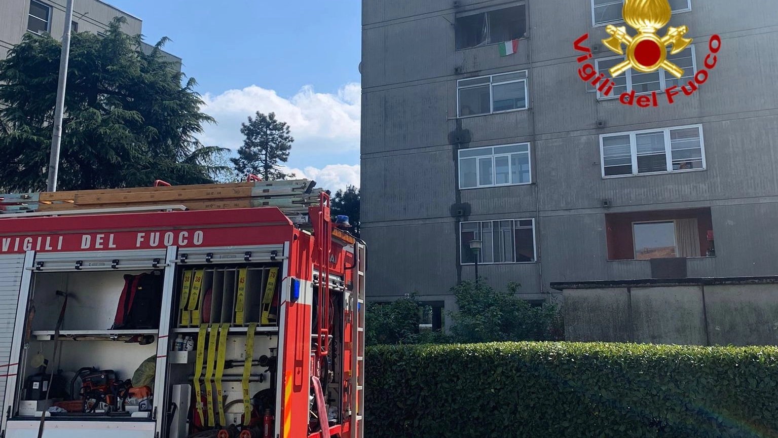 I palazzi dell'incendio a Sant'Angelo Lodigiano