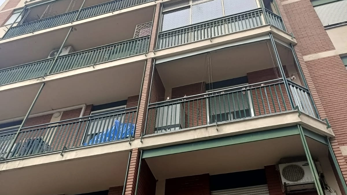 Il condominio dove è avvenuto il salvataggio Il condominio dove è avvenuto il salvataggio