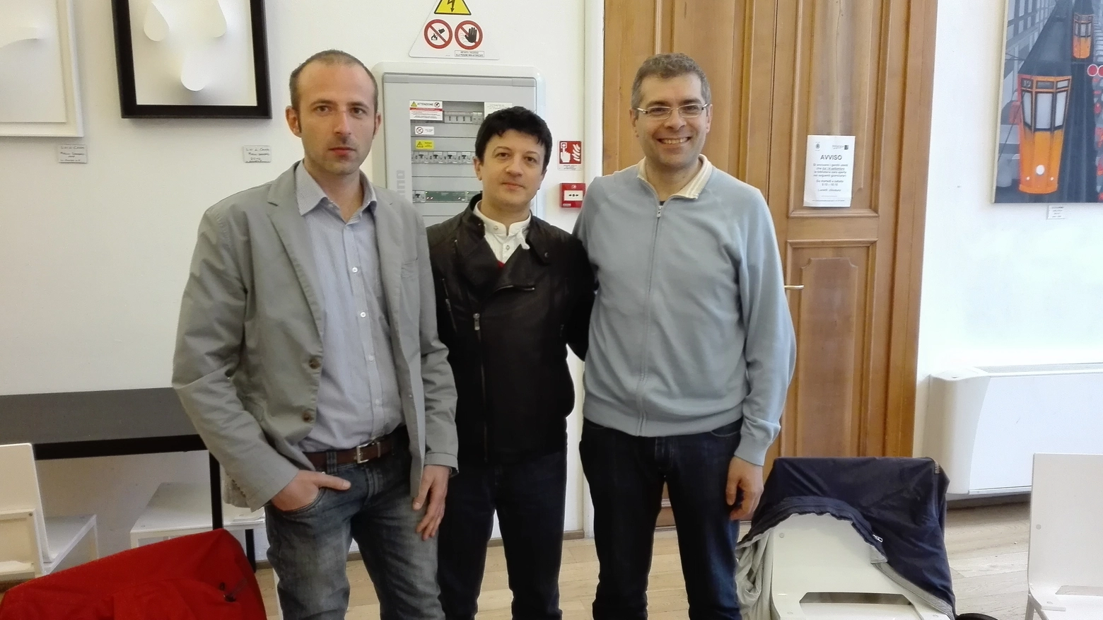 Da sinistra Massimo Casiraghi, Alessandro Monstallino, Luca Degano