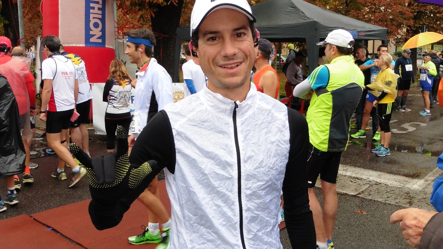 Il maratoneta Marco Bonfiglio