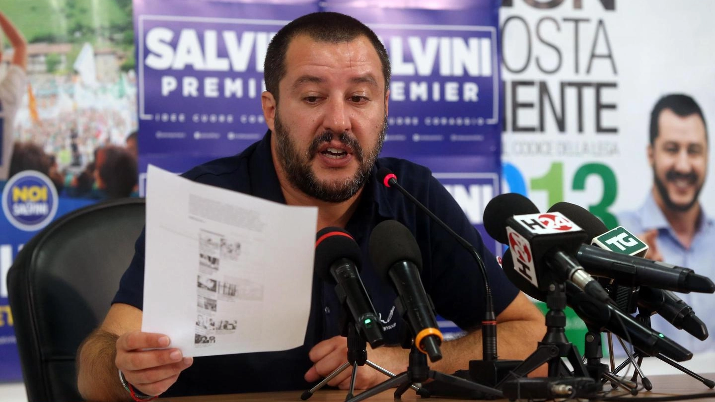 Il segretario della Lega Nord Matteo Salvini (Ansa)