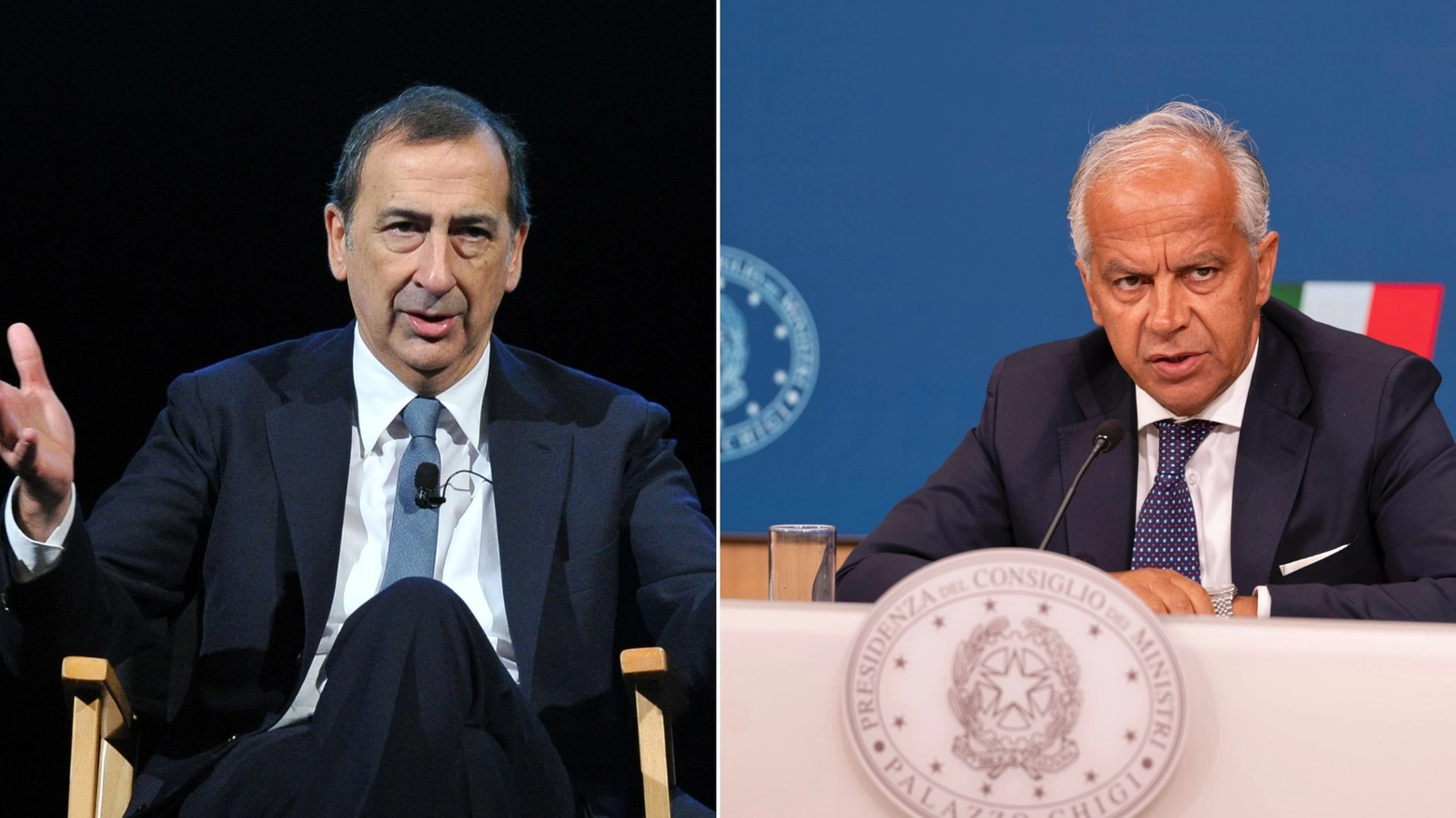 Il sindaco di Milano Beppe Sala e il ministro Matteo Piantedosi