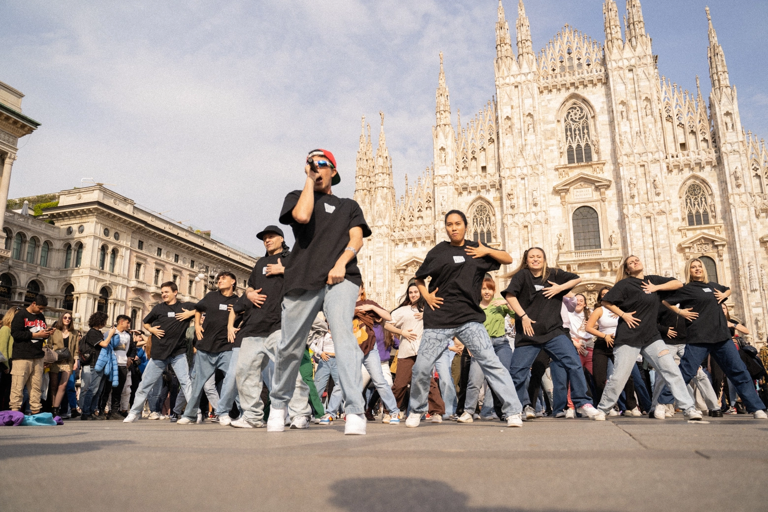 Federico Baroni, il flash mob a Milano